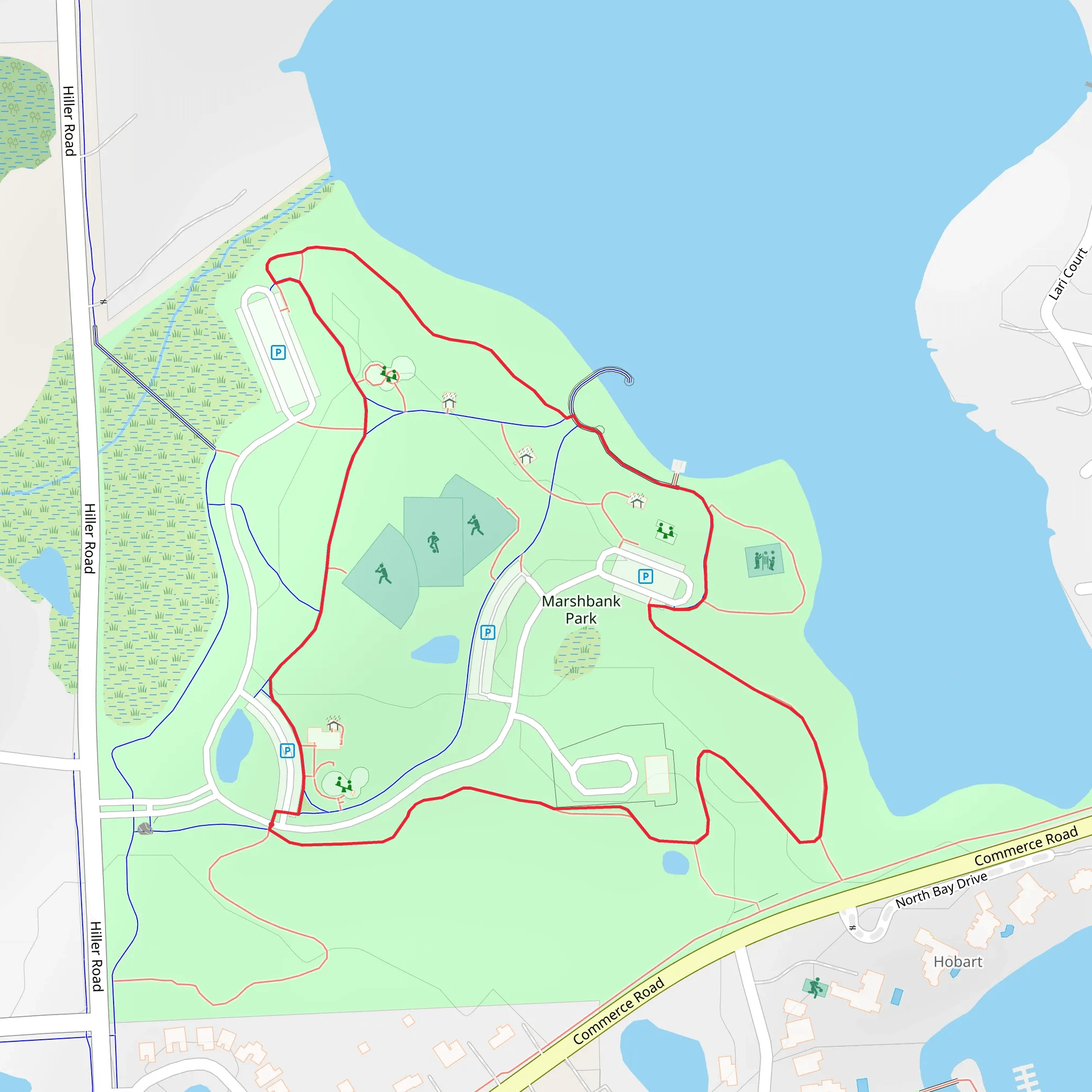 Marshbank Park Loop mobile static map