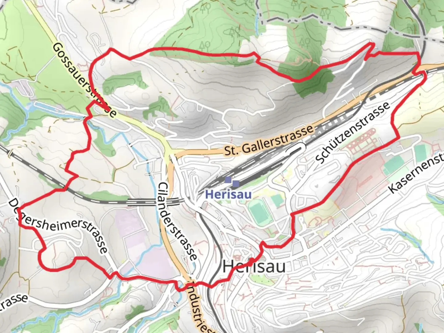 An image depicting the trail Robert Walser Trail and its surrounding area.