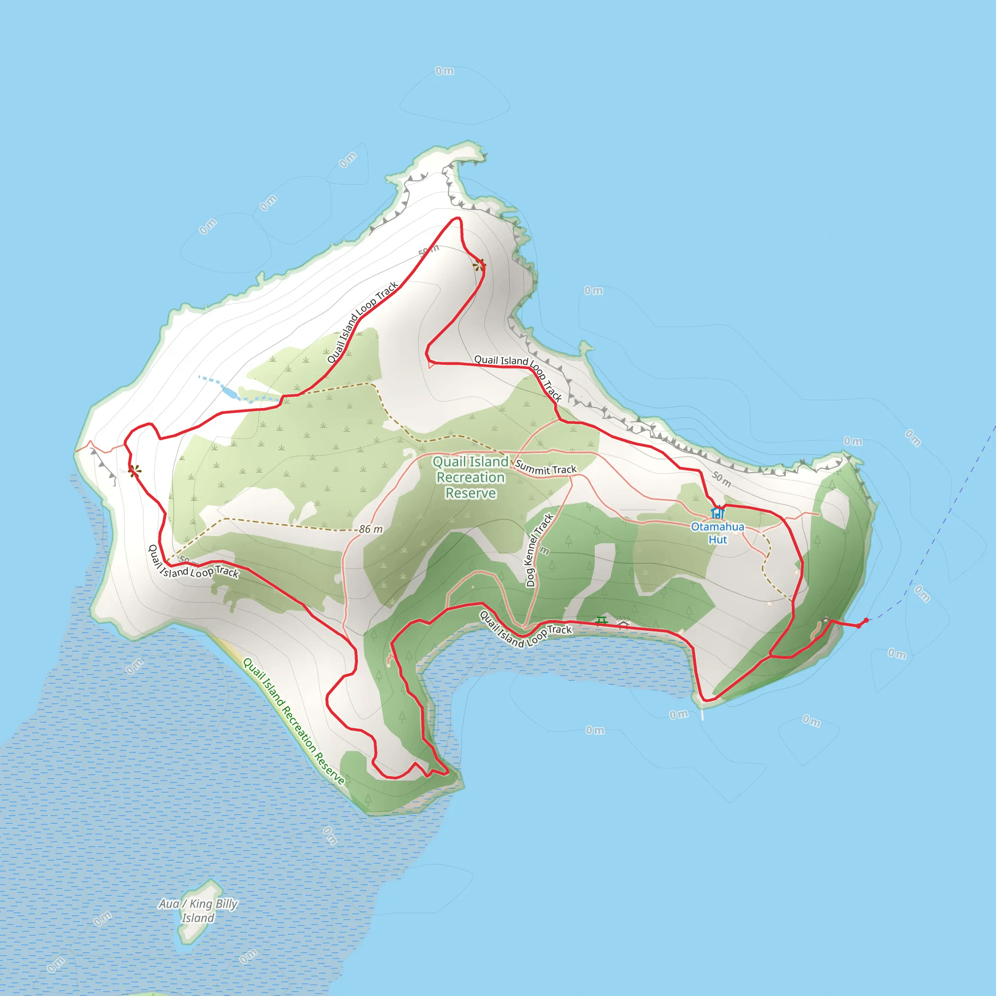 Ōtamahua - Quail Island Loop Track mobile static map
