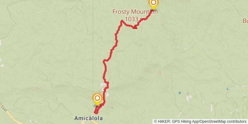 Southeastern Serpentine Trail stage 60 Map