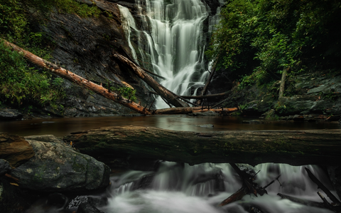 An image depicting the trail King Creek Falls via Foothills Trail and its surrounding area.