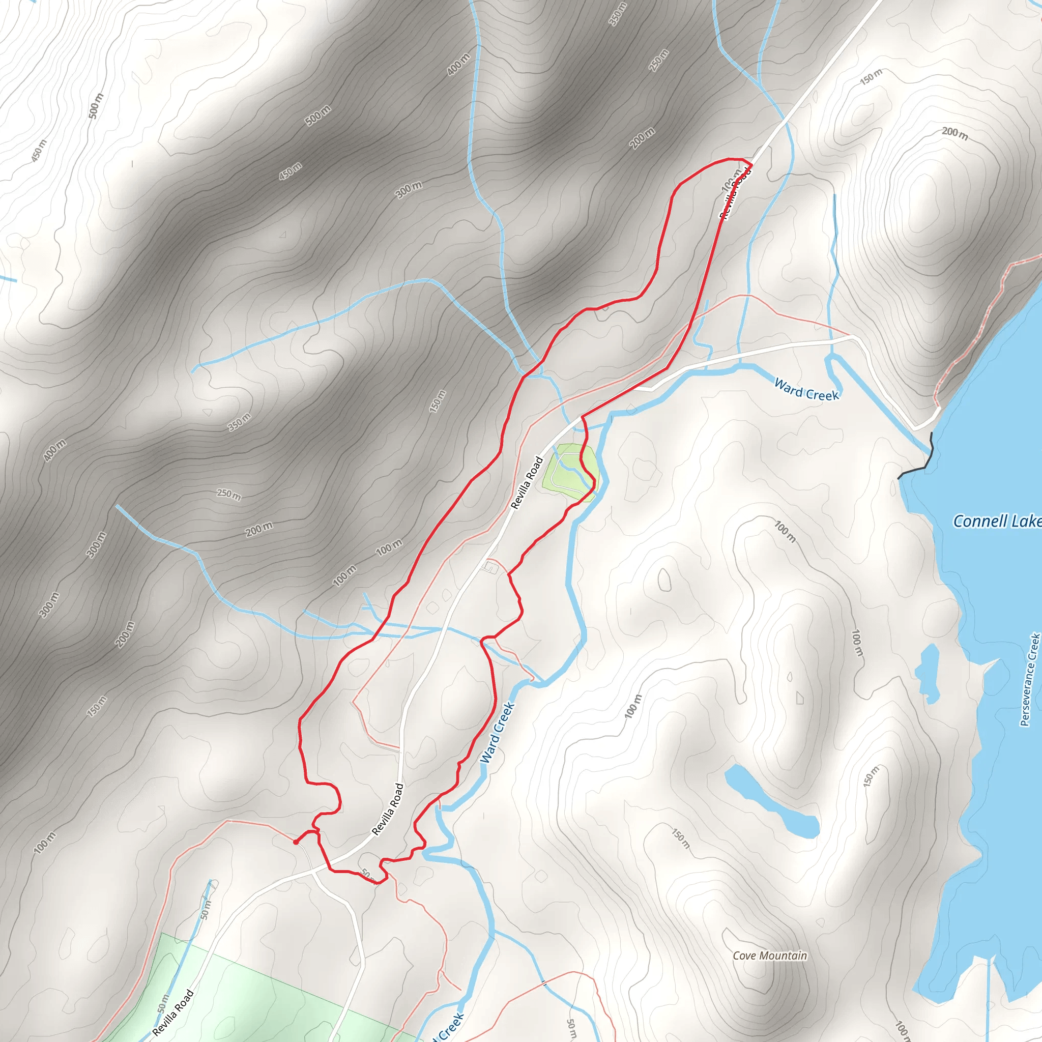 Ward Creek - Salvage Loop Trail mobile static map