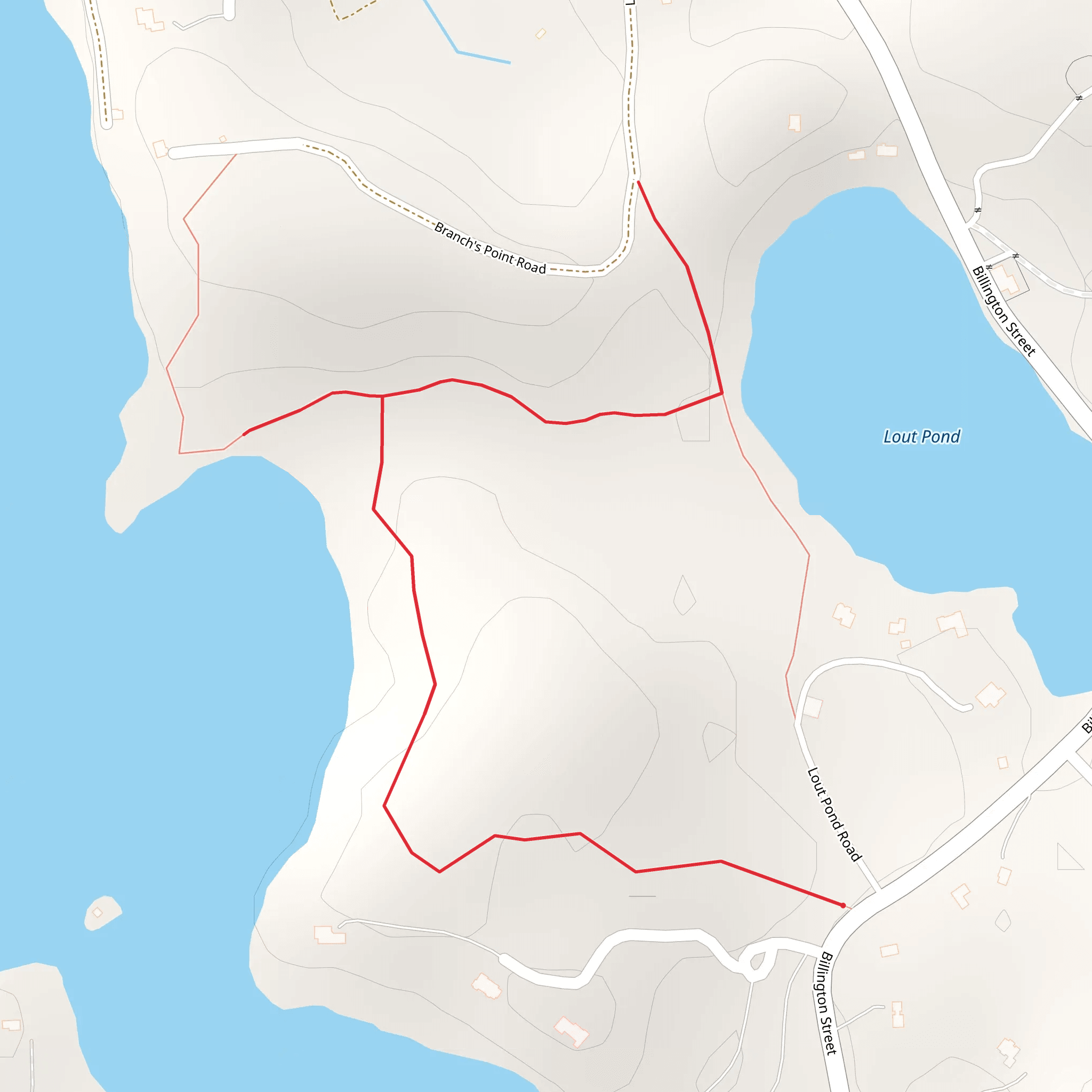 Lout Pond mobile static map