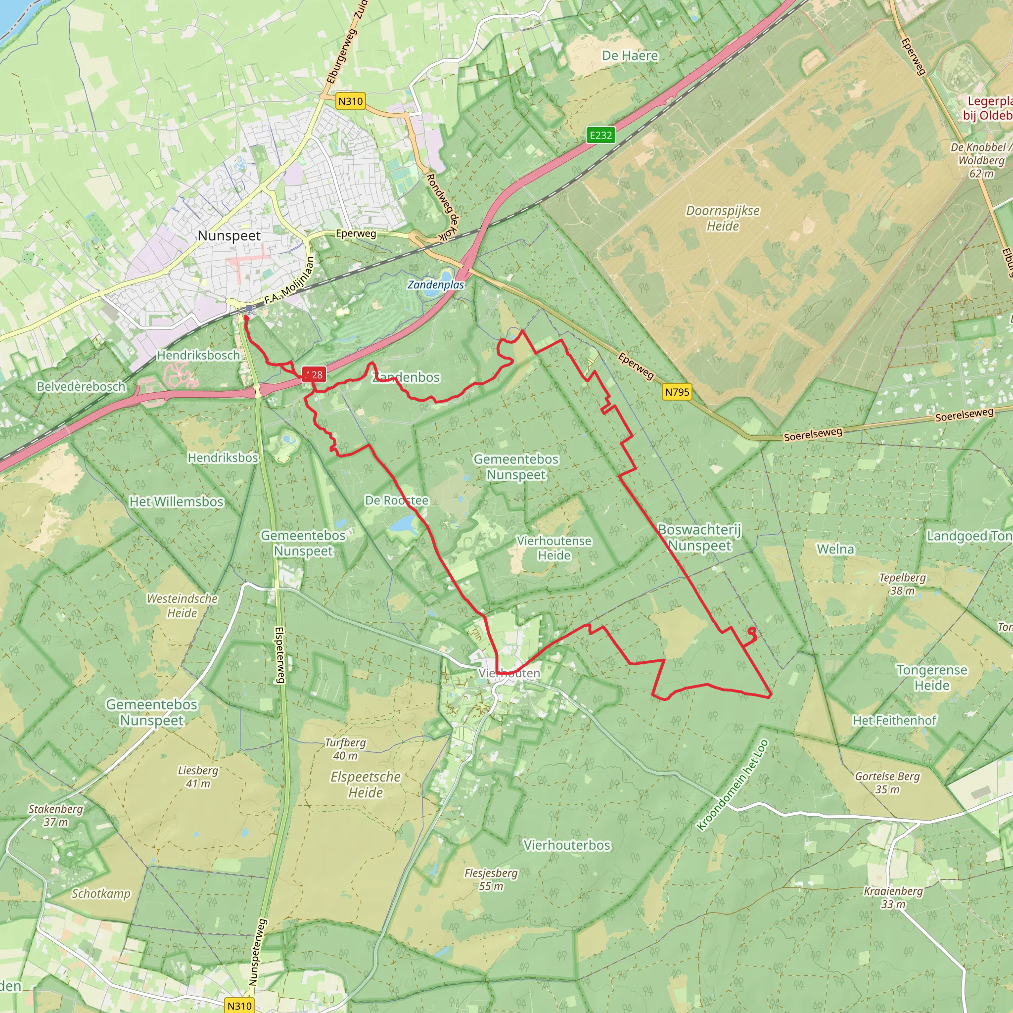 Hendrik Mouwenveld, Het Verscholen Dorp and Zandenbosch Loop mobile static map