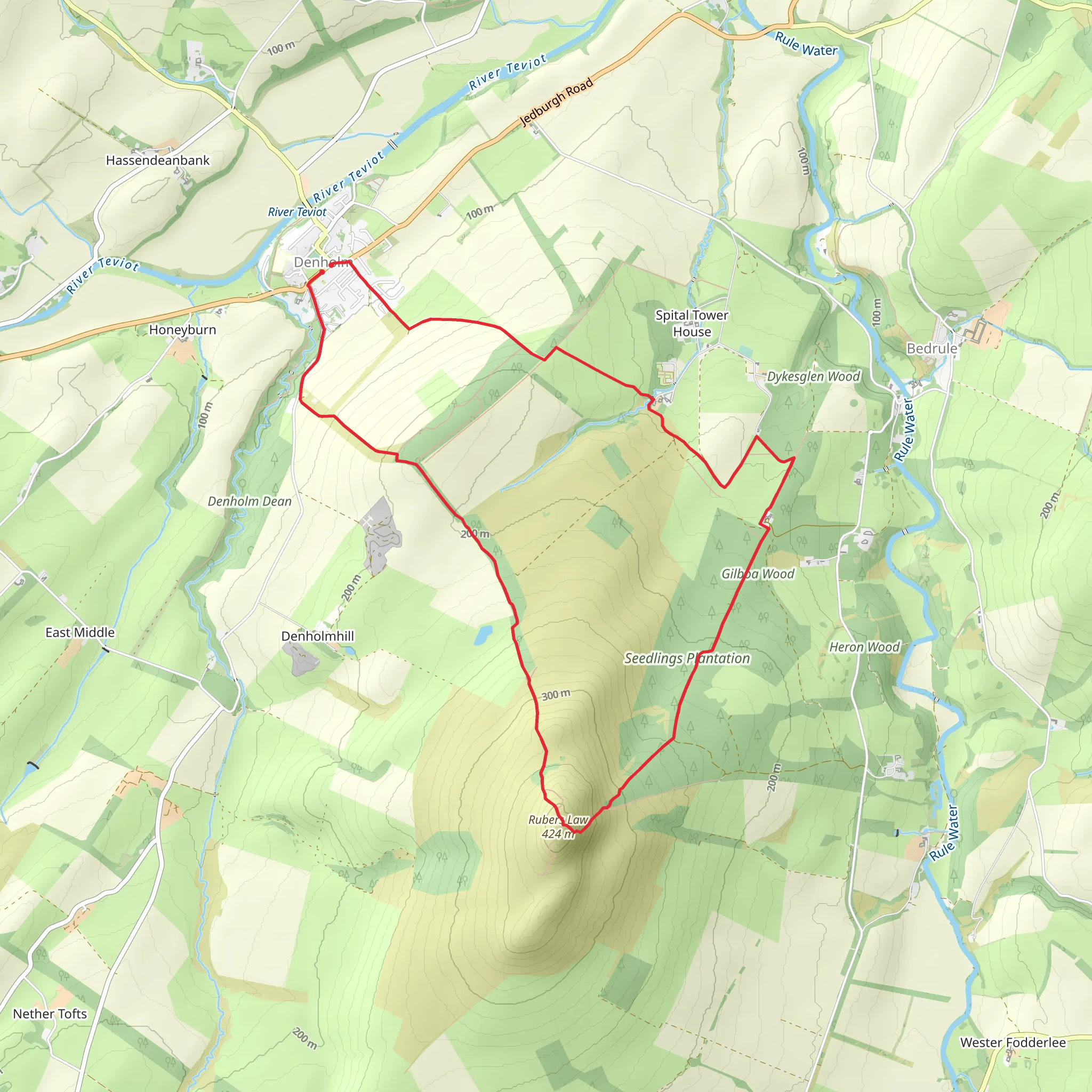 Rubers Law Loop via Gilboa Wood mobile static map