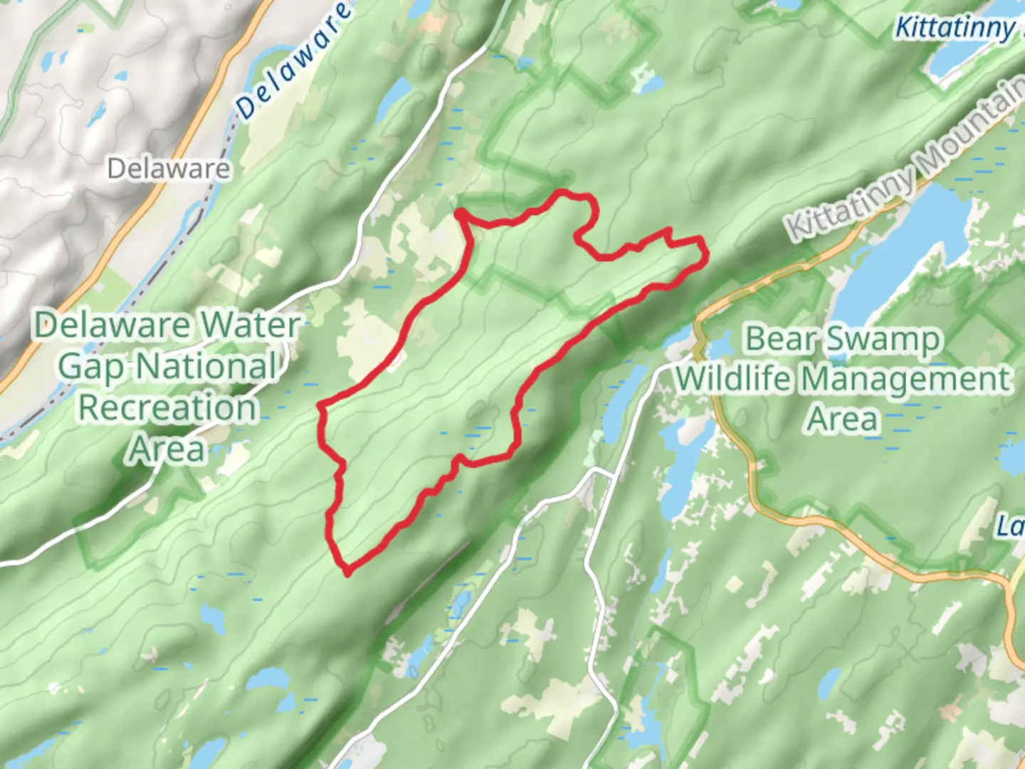 An image depicting the trail Rattlesnake Mountain via Appalachian Trail and its surrounding area.