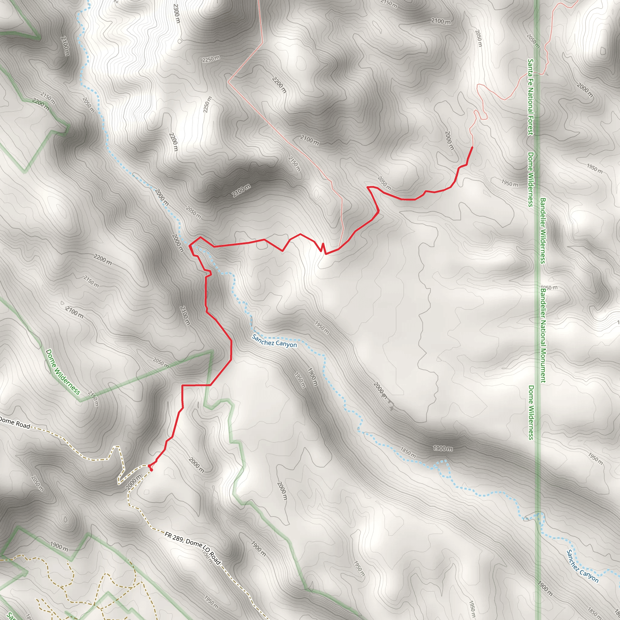 Turkey Spring and St Peter's Dome Trail mobile static map
