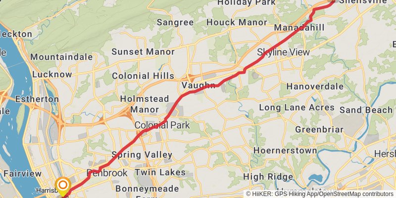 Appalachian Trail - Pennsylvania stage 6 Map