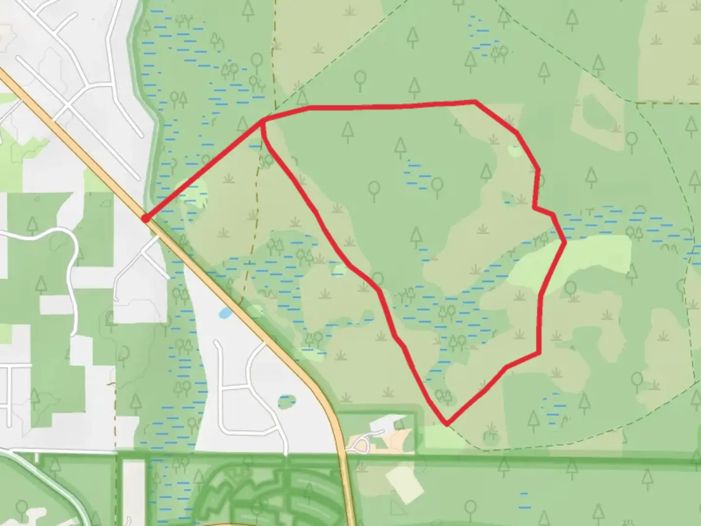 An image depicting the trail White Blaze Loop Trail and its surrounding area.