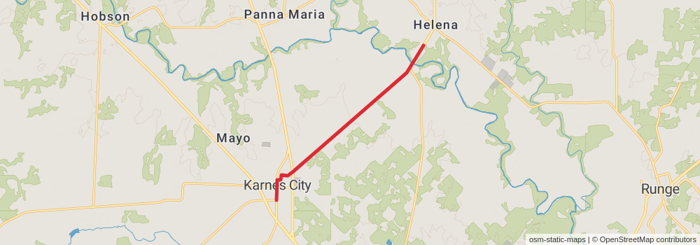American Perimeter Trail - Texas Primary stage 67 Map