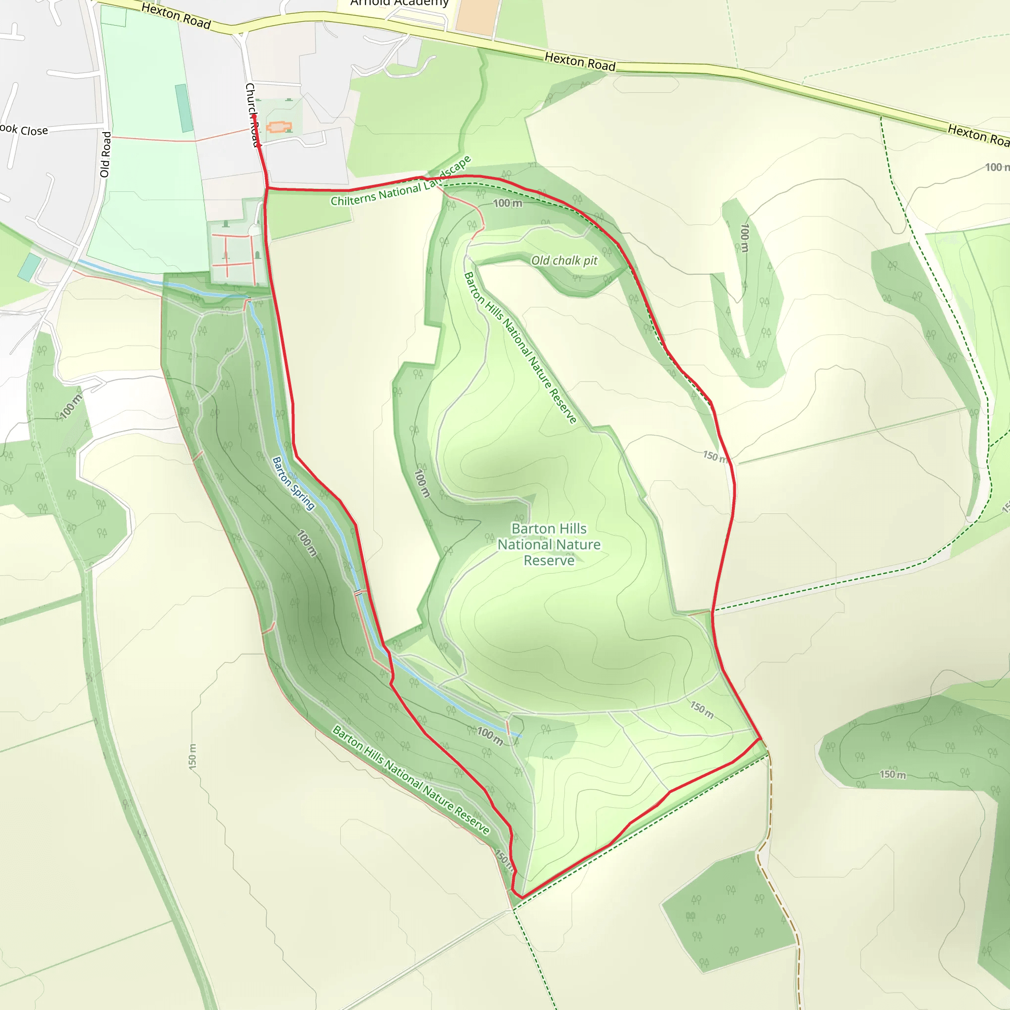 Barton Hills Loop mobile static map