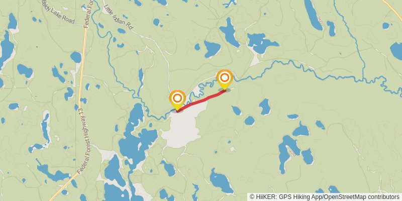 Pine Marten Run Trail spur 1 Map