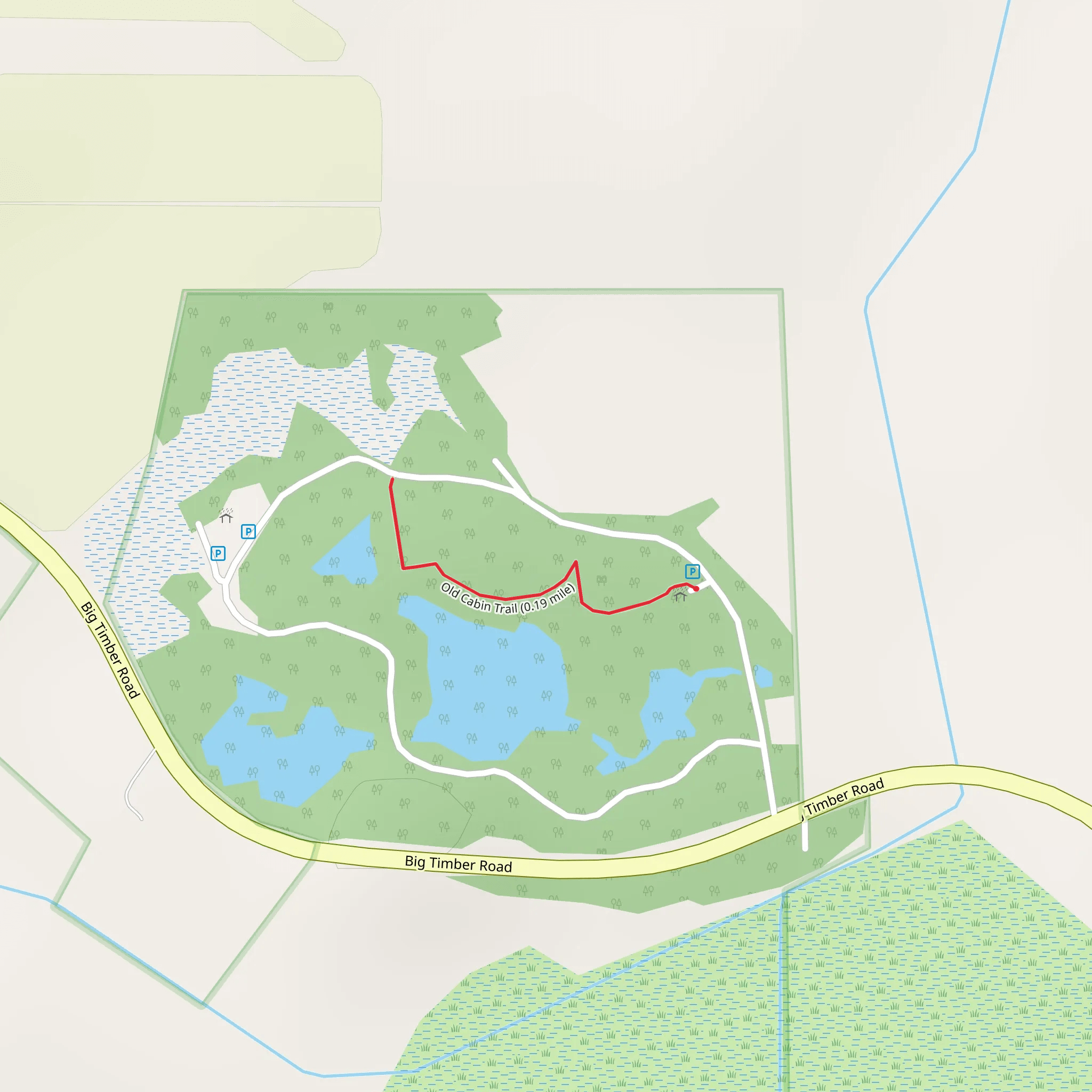 Old Cabin Trail mobile static map