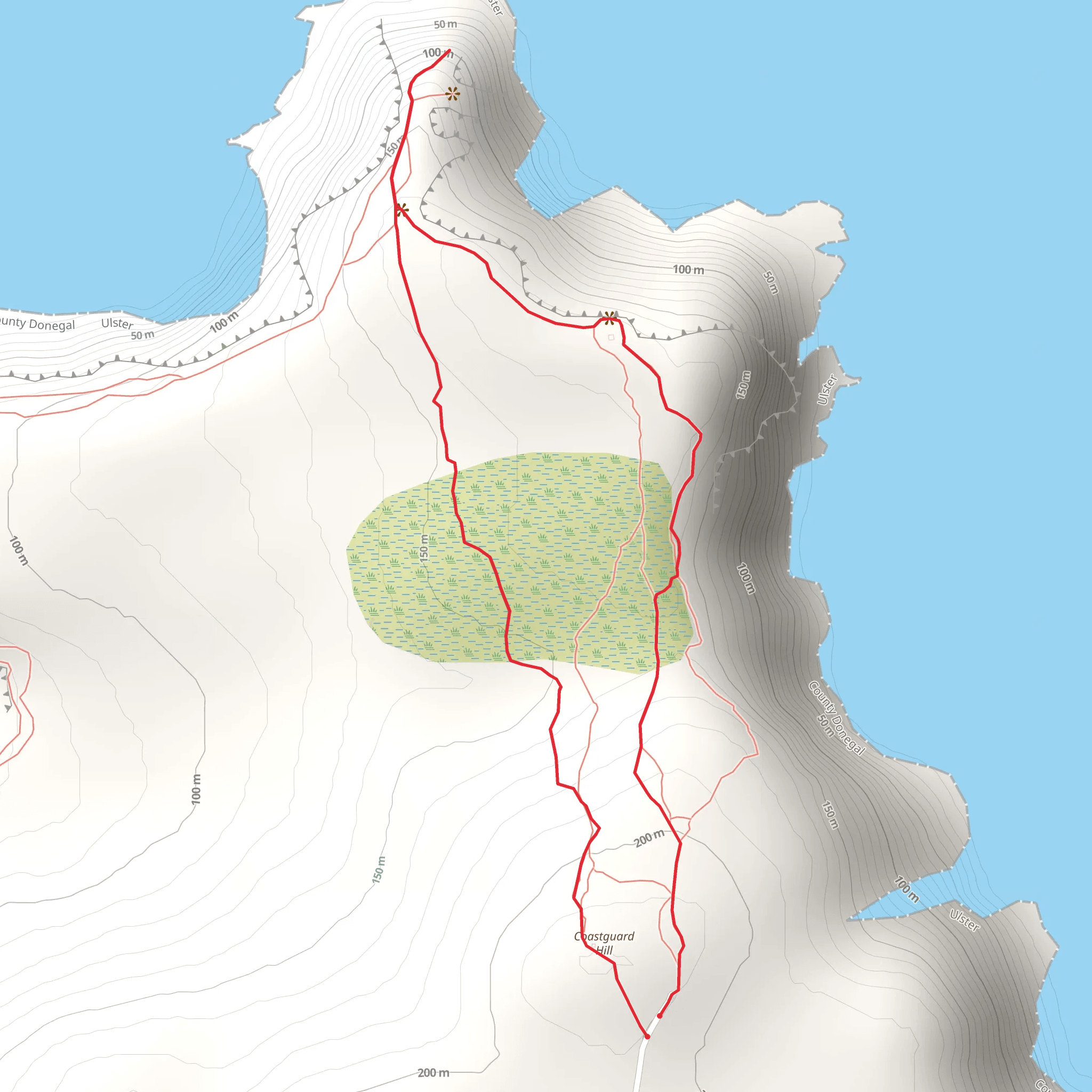 Horn Head Loop mobile static map