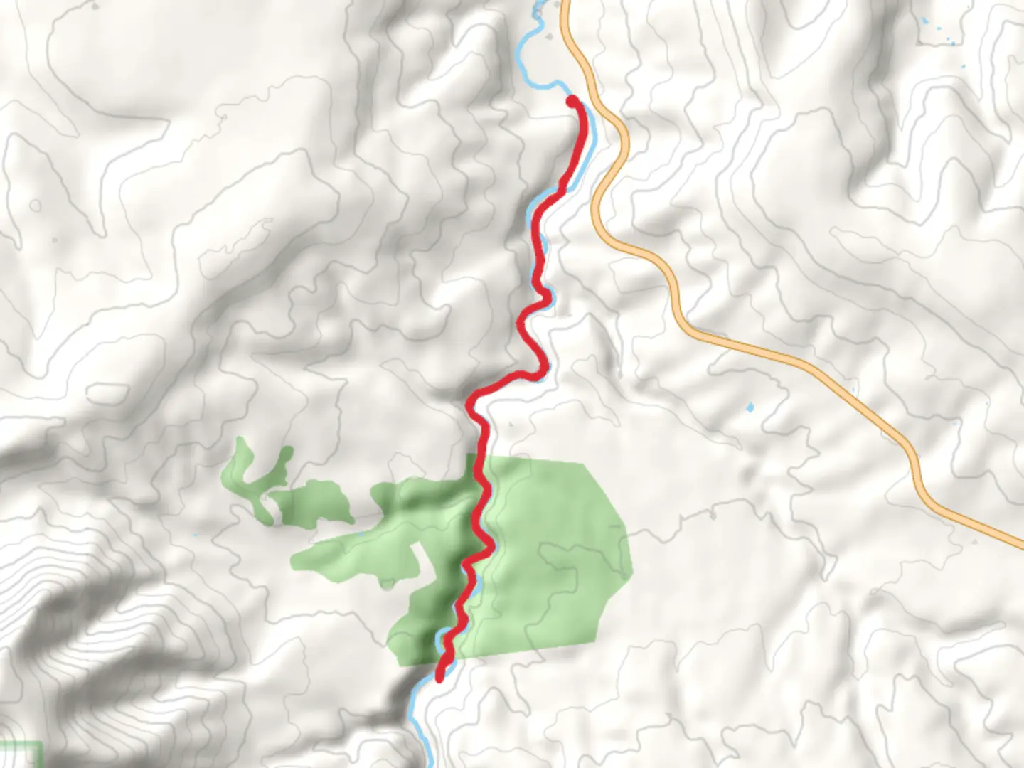 An image depicting the trail Walk beside Belt Creek from Riceville and its surrounding area.