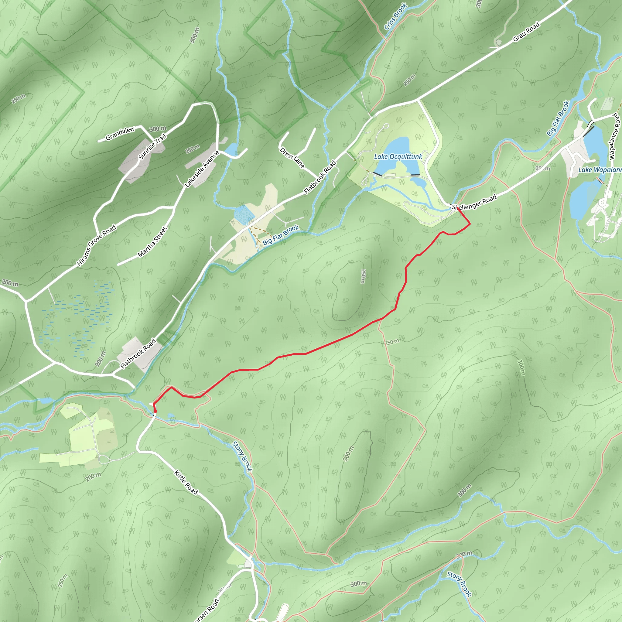 Blue Mountain Short Trail - Kittle Road mobile static map
