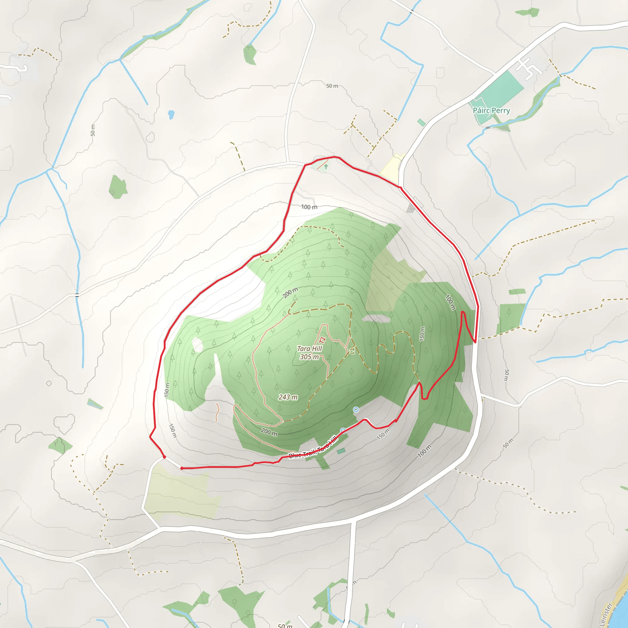 Tara Hill - Slí an t-Suaimhnis mobile static map