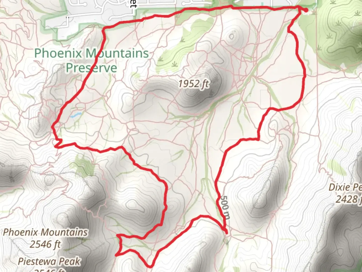 An image depicting the trail Perl Charles and Quartz Ridge Loop Trail and its surrounding area.