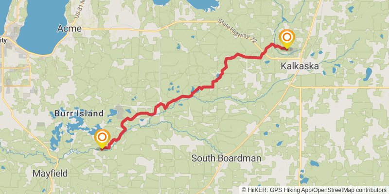 Shore To Shore Trail stage 5 Map