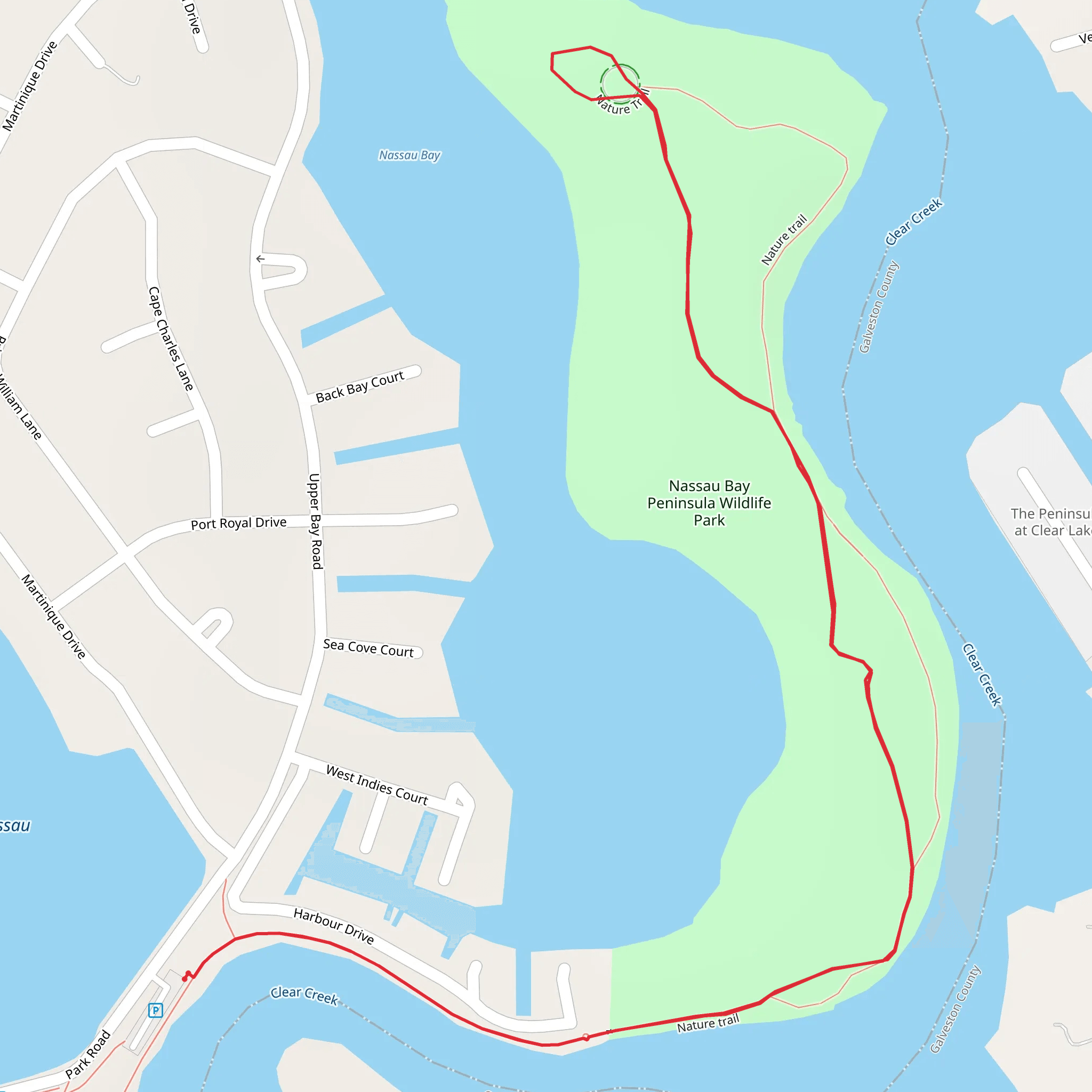 Nassau Bay Peninsula Wildlife Park mobile static map