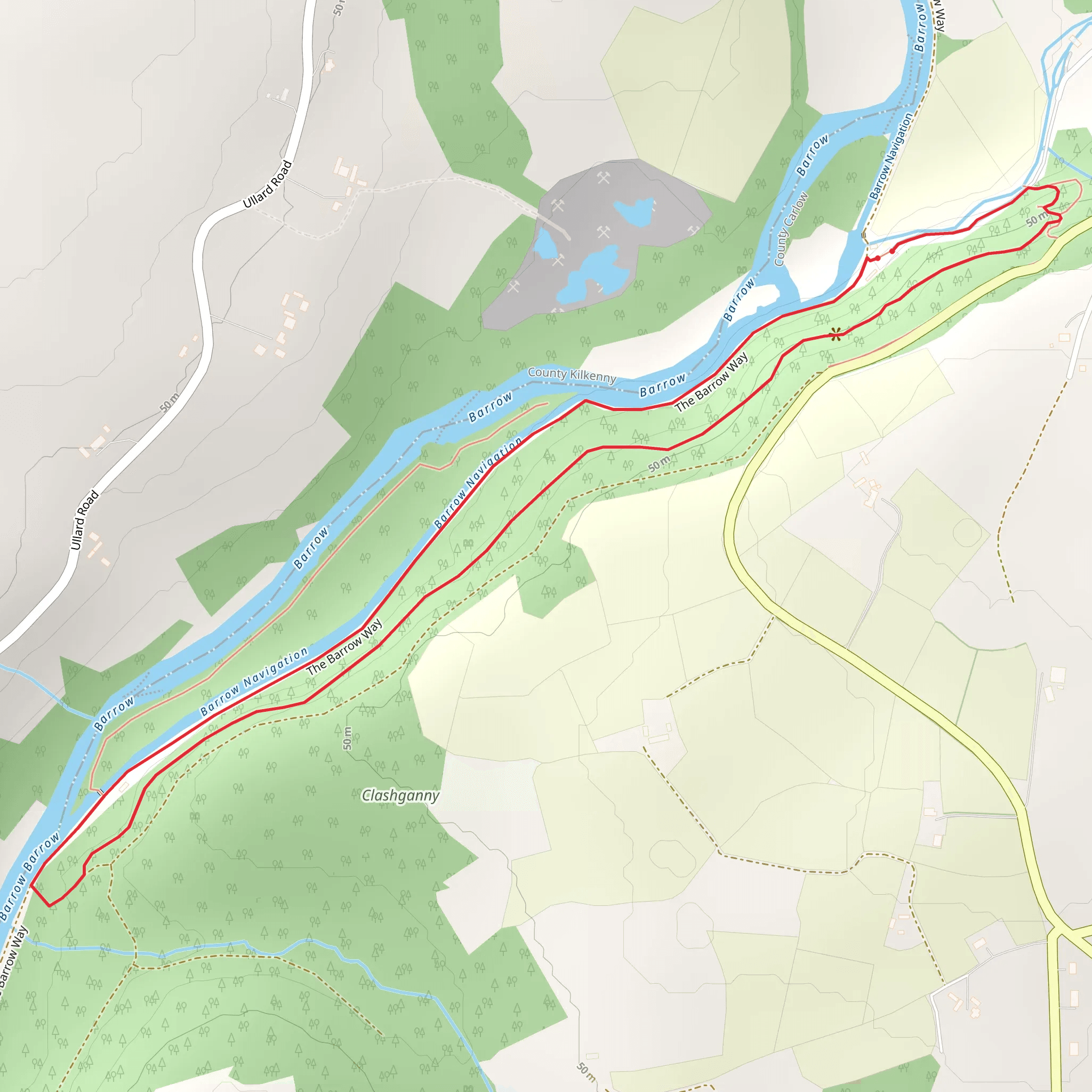 Clashganny Lock Loop mobile static map