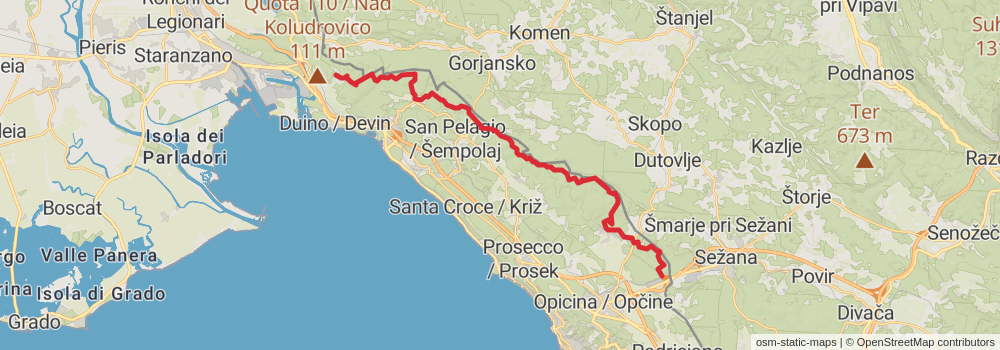 Sentiero Italia - Alps Section stage 4 Map