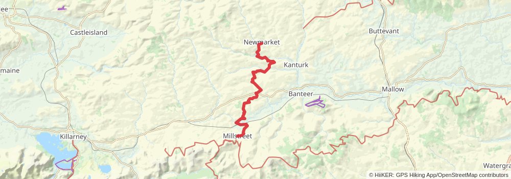 Beara Breifne Way stage 8 Map