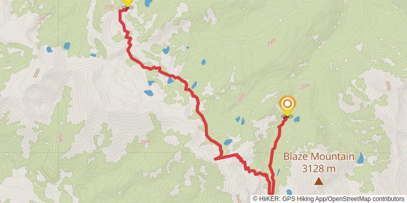 Spanish Peaks Loop stage 2 Map