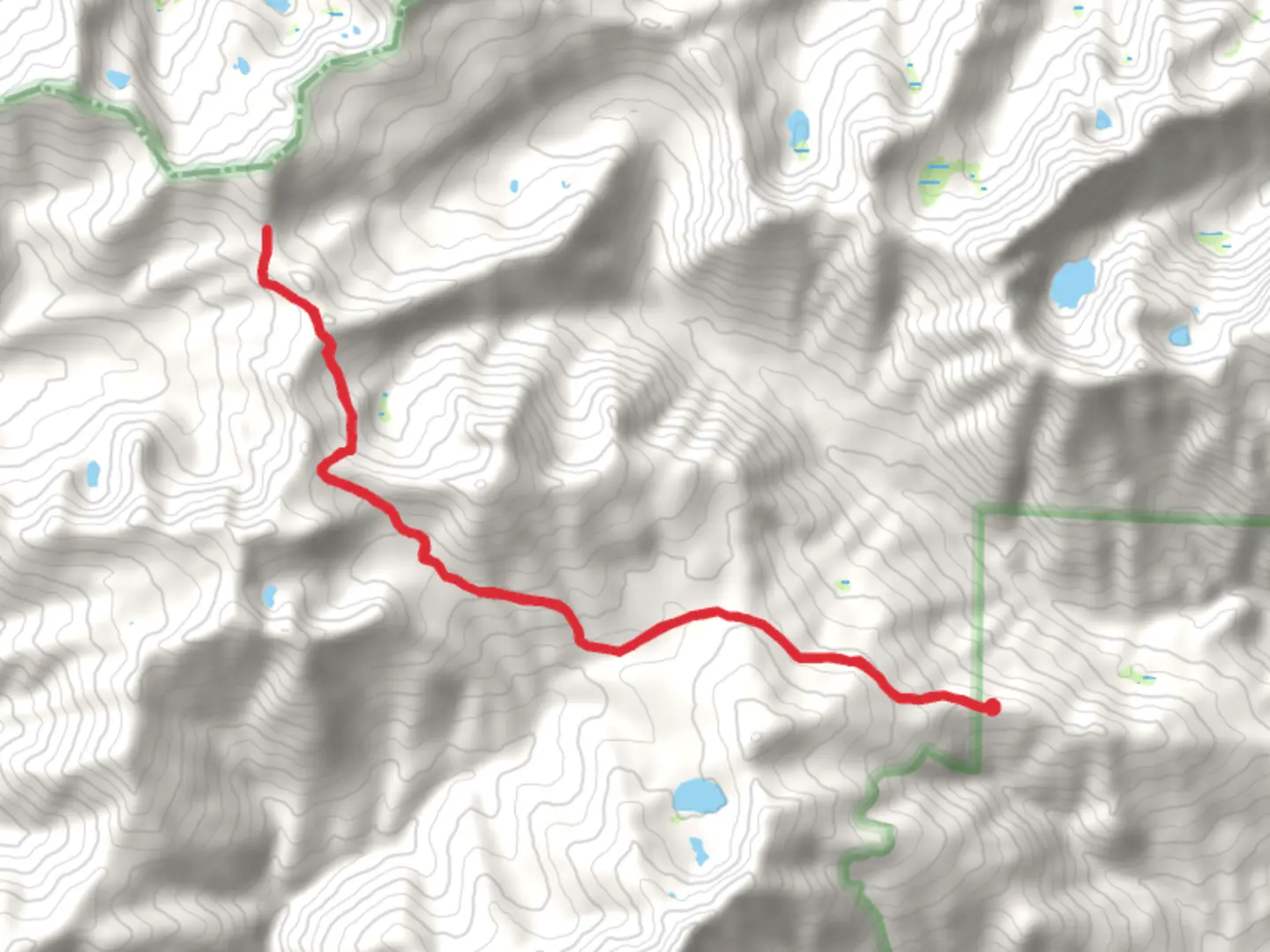 An image depicting the trail Bloody Trail and its surrounding area.