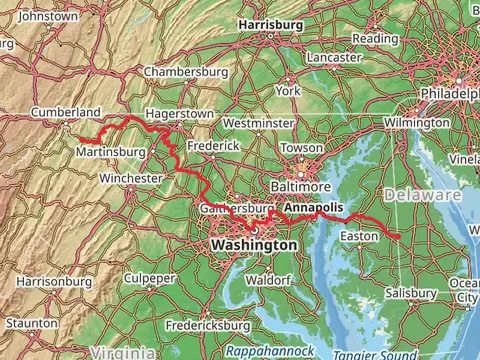 American Discovery Trail - Maryland and Washington DC