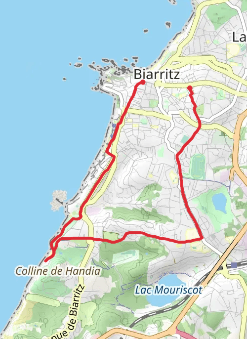 Biarritz Course à pied mobile static map