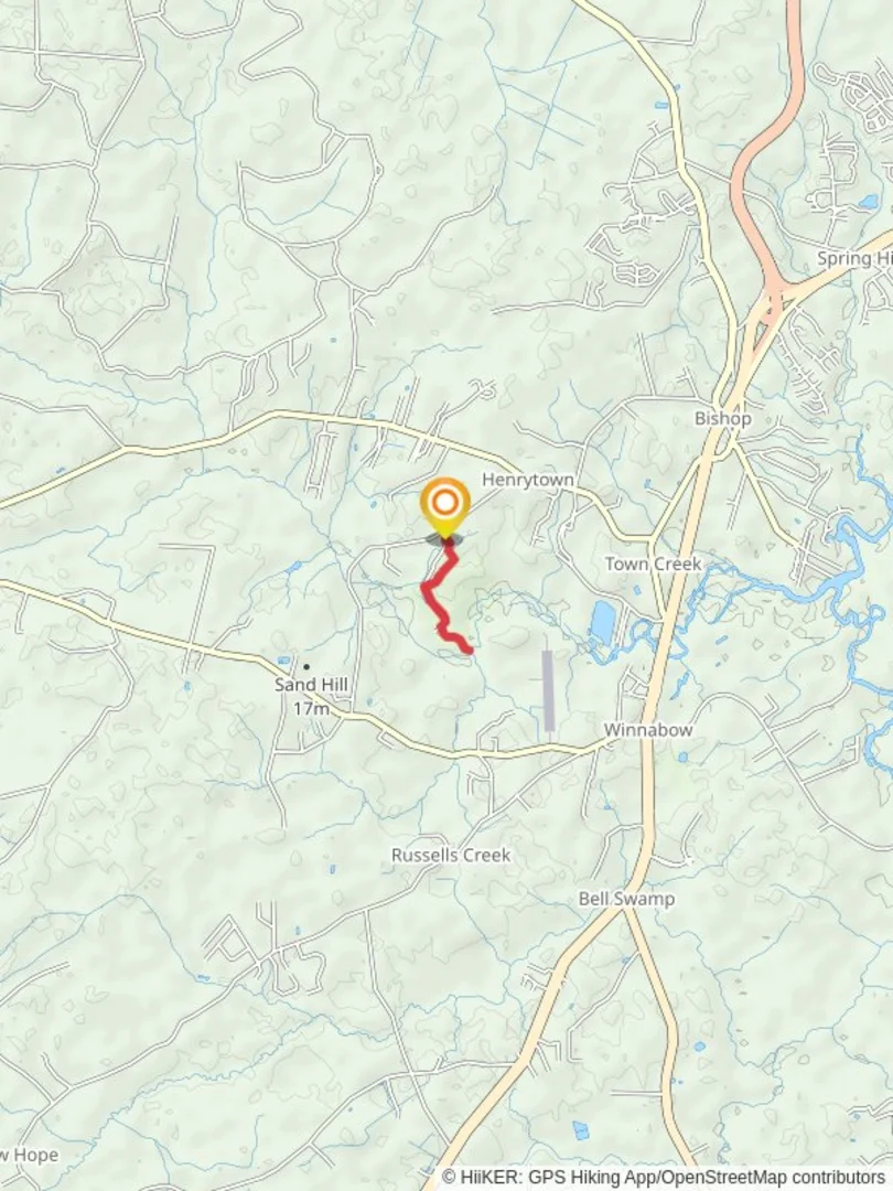 An image depicting the trail Tulip Tree and Dogwood Trail and its surrounding area.