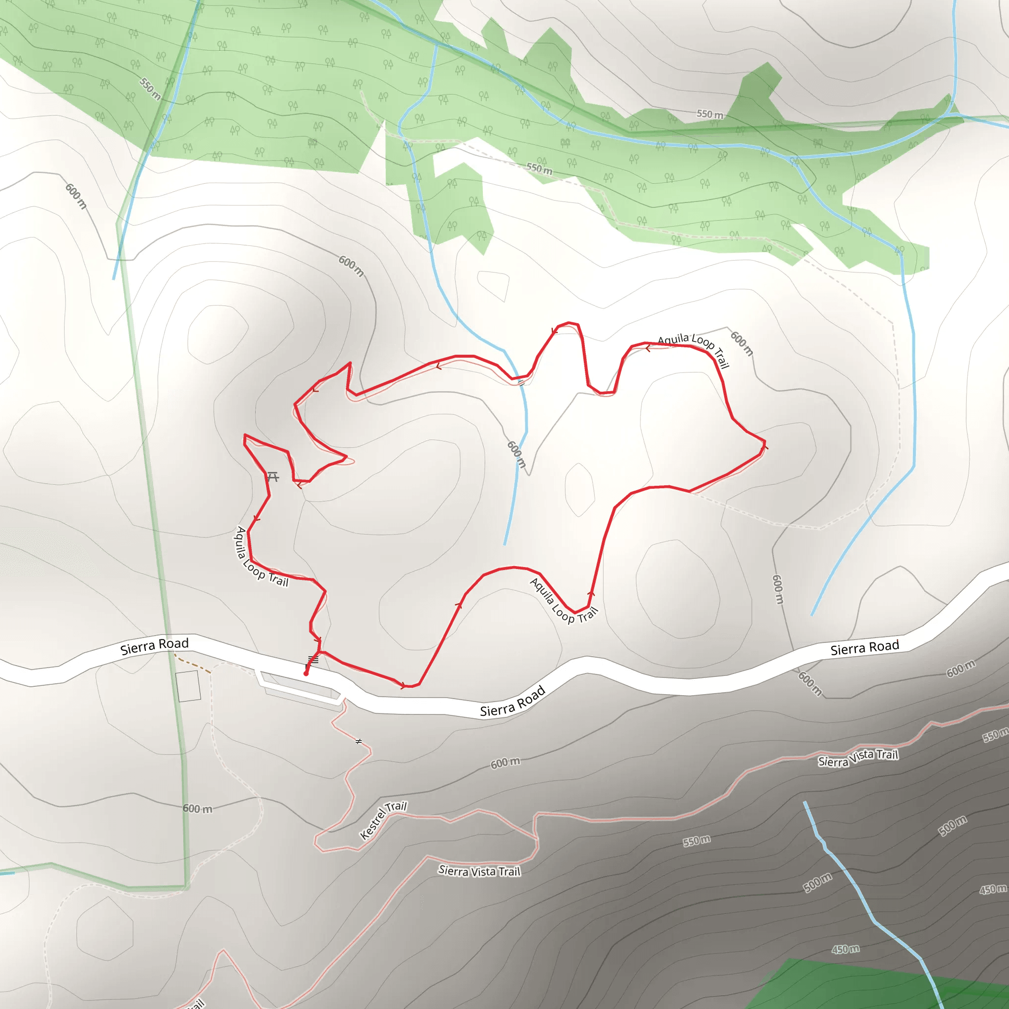 Aquila Loop Trail mobile static map