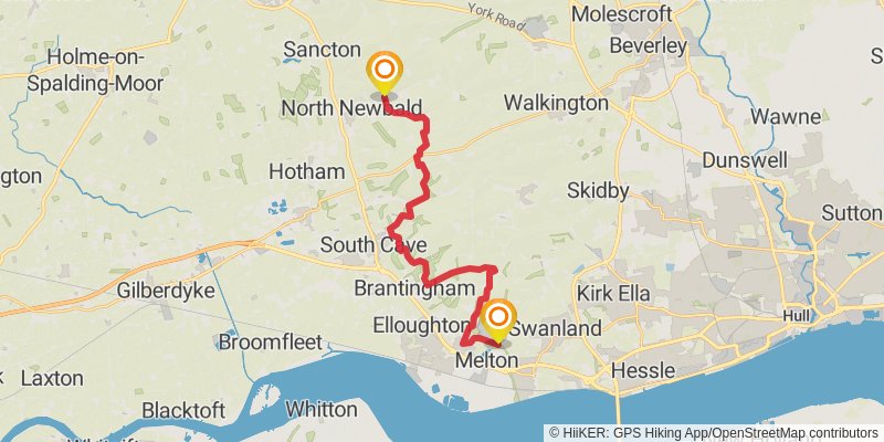 Wild Yorkshire Way stage 36 Map