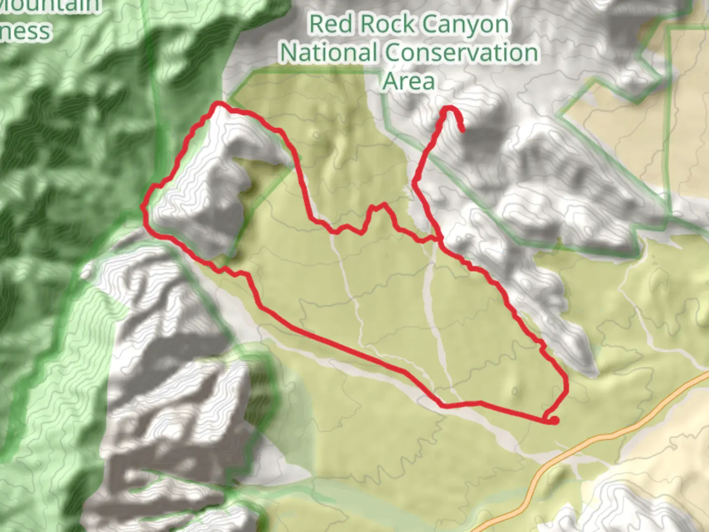 An image depicting the trail Calico Hills, Turtlehead Peak and White Rock Loop Trail and its surrounding area.