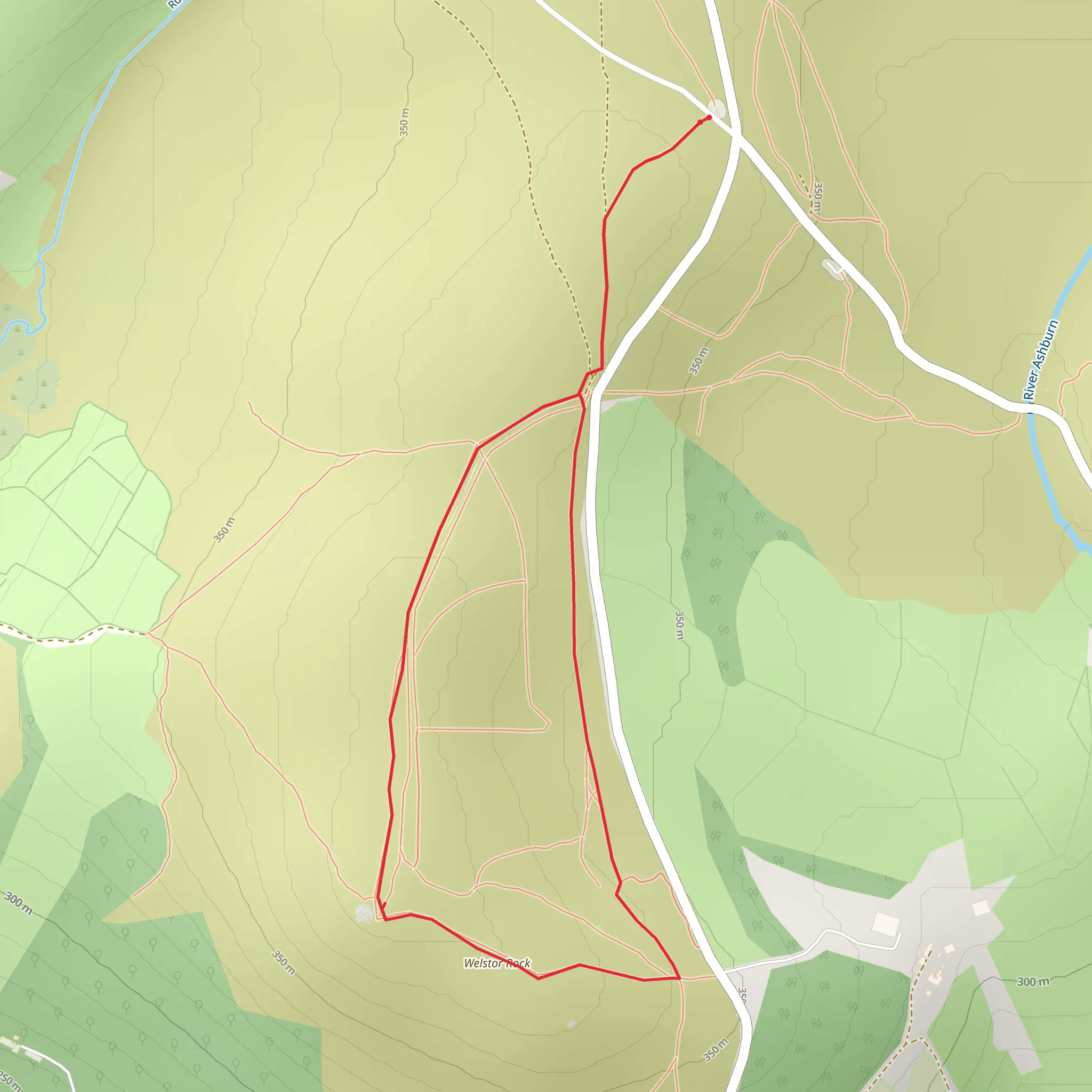 Buckland Beacon Walk mobile static map