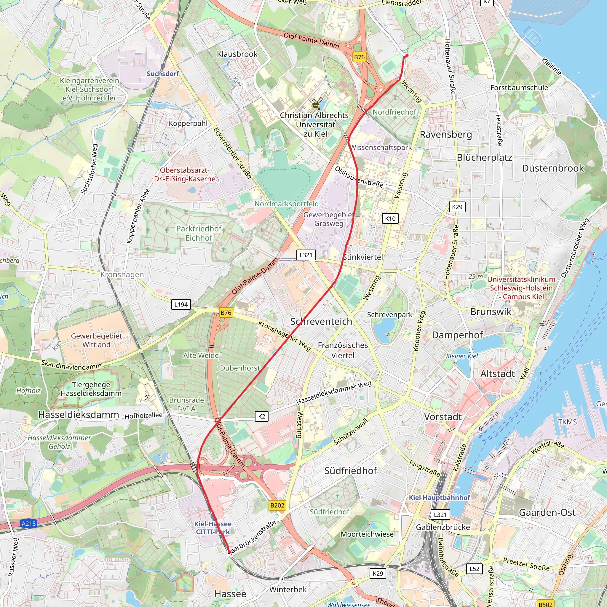 Veloroute 10 Walk mobile static map