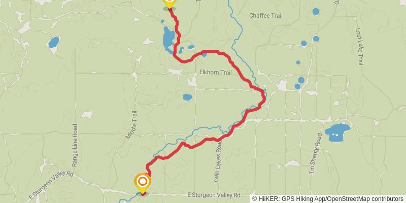 High Country Pathway alt 1 Map