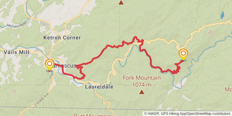 Appalachian Trail stage 51 Map