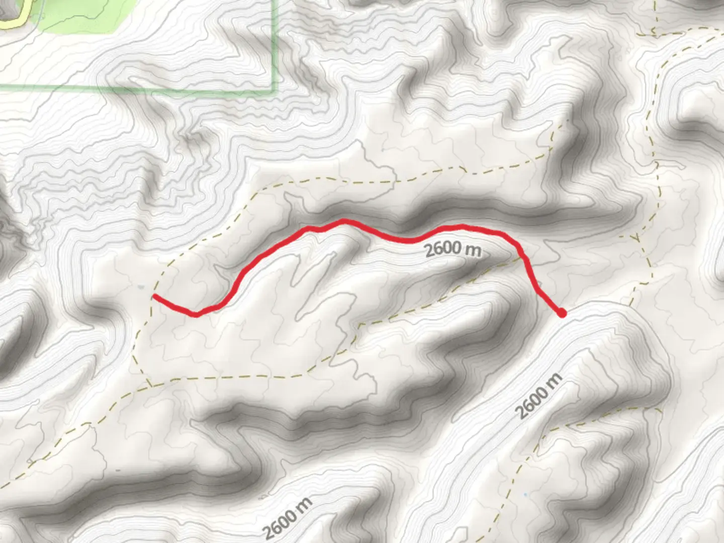 An image depicting the trail East Unaweep Trail and its surrounding area.