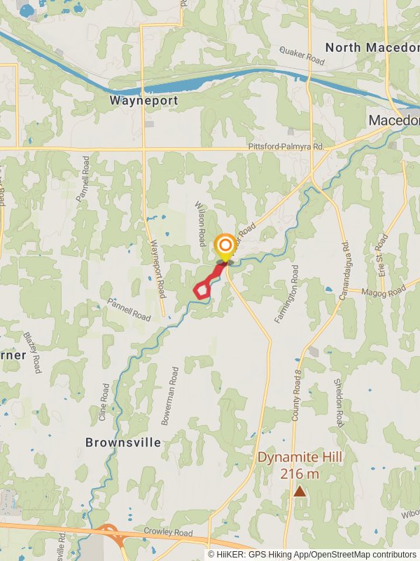 Ganargua Creek Loop mobile static map