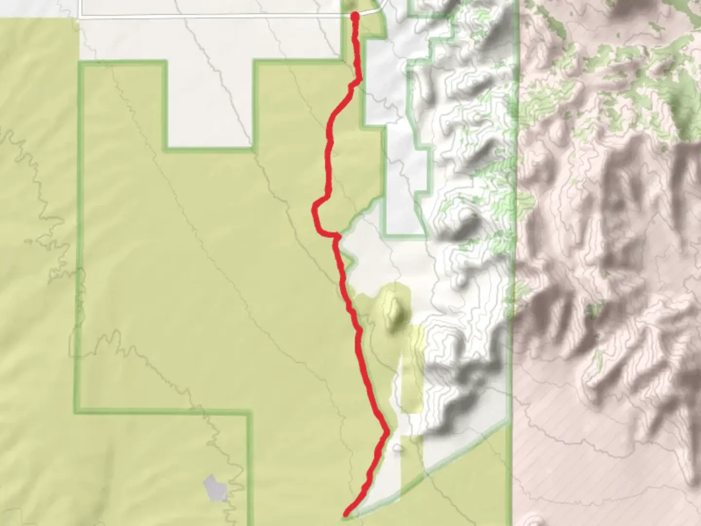 An image depicting the trail Sierra Vista Short Trail and its surrounding area.