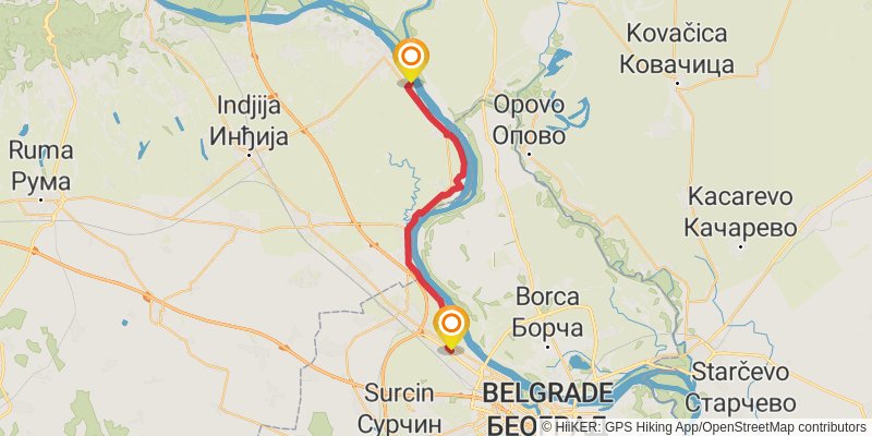 Sultans Trail stage 46 Map