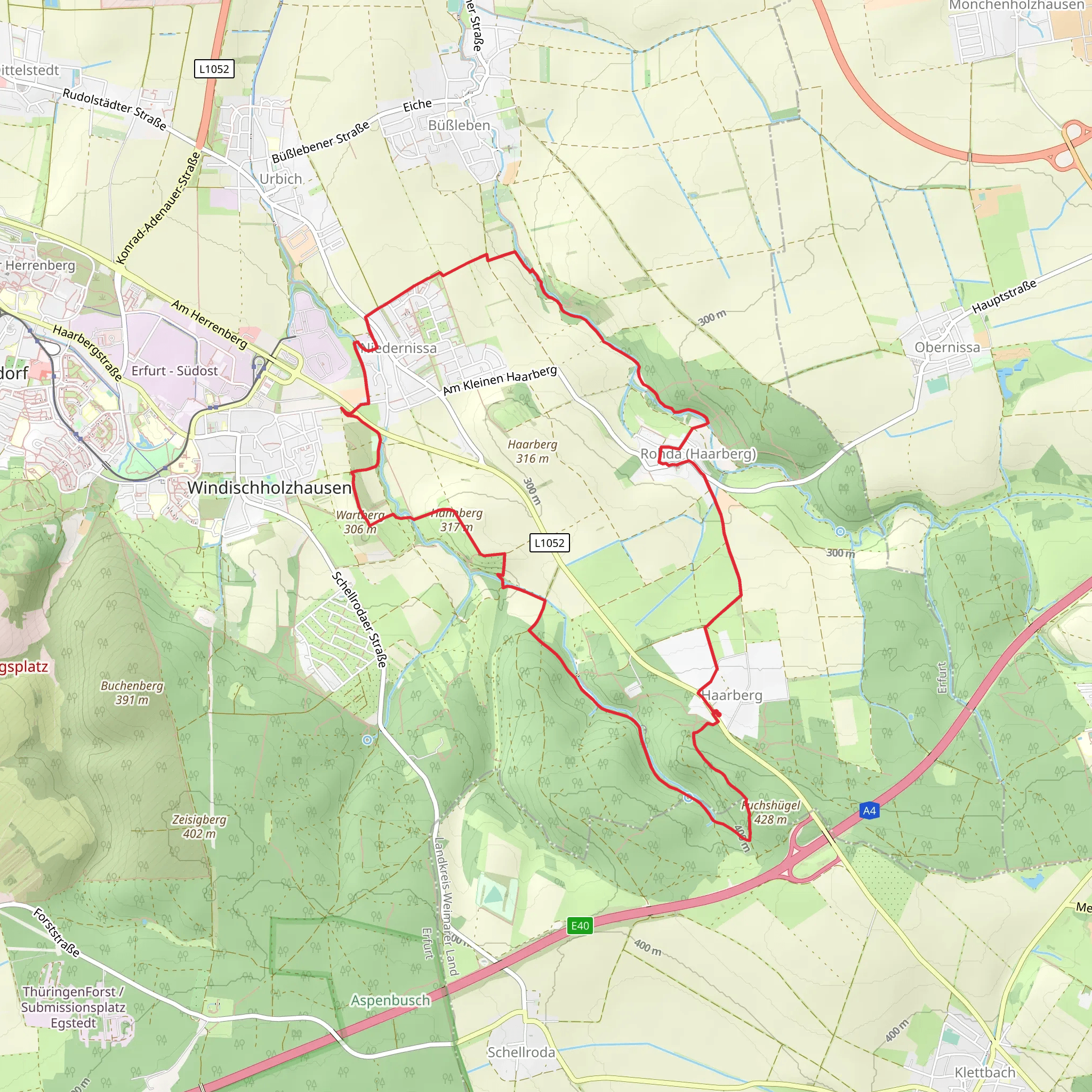 Hahnberg via Haarberg mobile static map