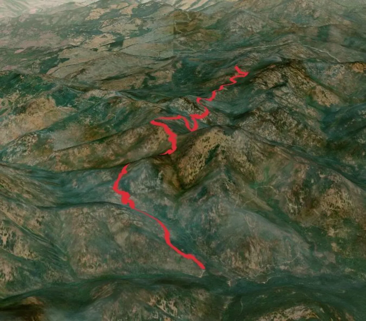 An image depicting the trail Ryan Cabin via Pacific Northwest Trail and its surrounding area.