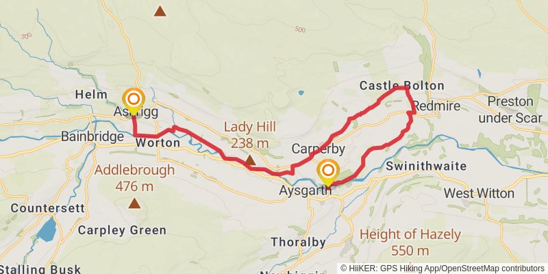 Three Dales via Dales Way stage 4 Map