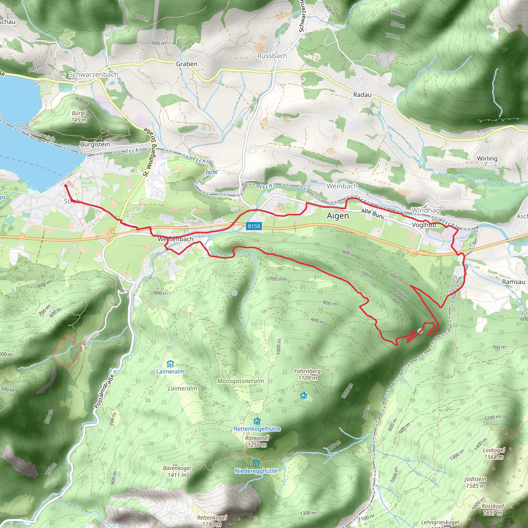 Strobl - Wacht Inn Loop mobile static map