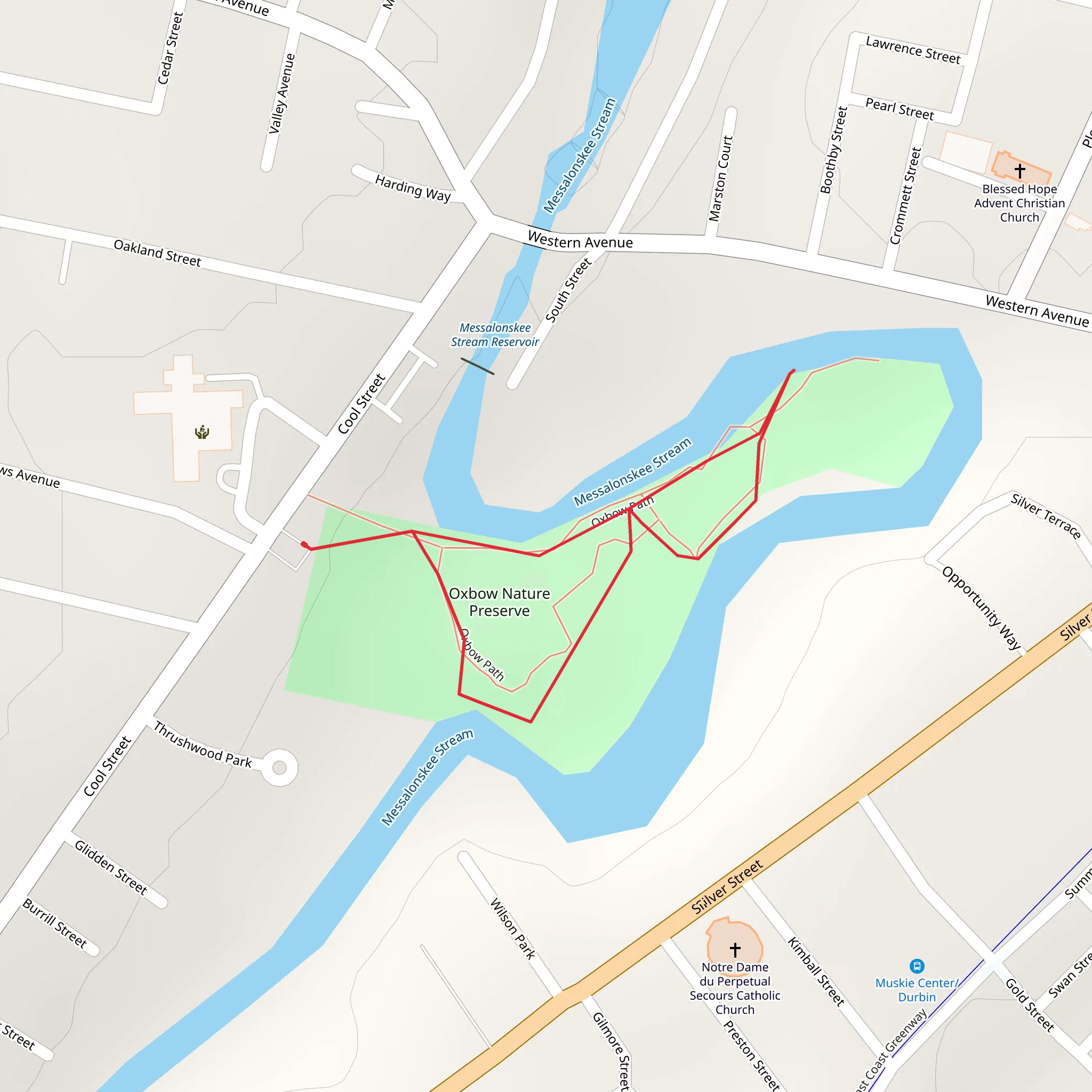 Oxbow Path Loop mobile static map