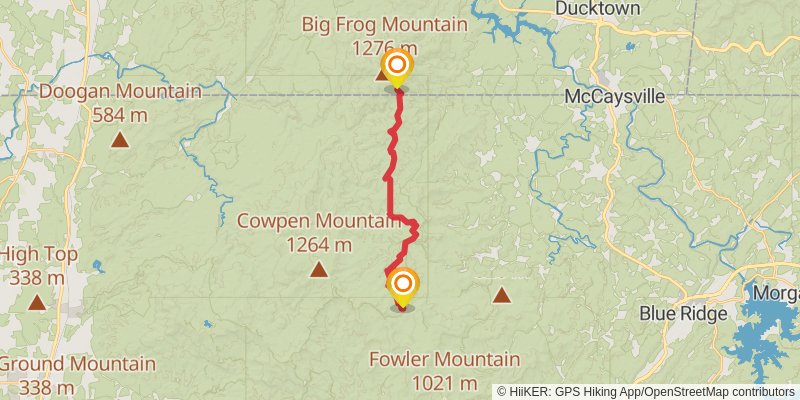 Benton Mackaye Trail stage 9 Map