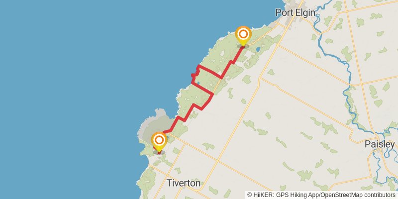 Waterfront Trail stage 76 Map